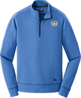 NJ Jets New Era Tri-Blend Fleece 1/4-Zip Pullover