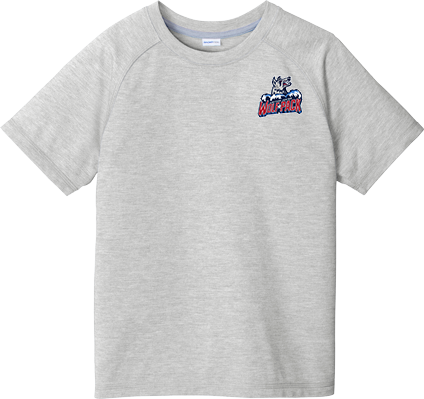 Hartford Jr. Wolfpack Youth PosiCharge  Tri-Blend Wicking Raglan Tee