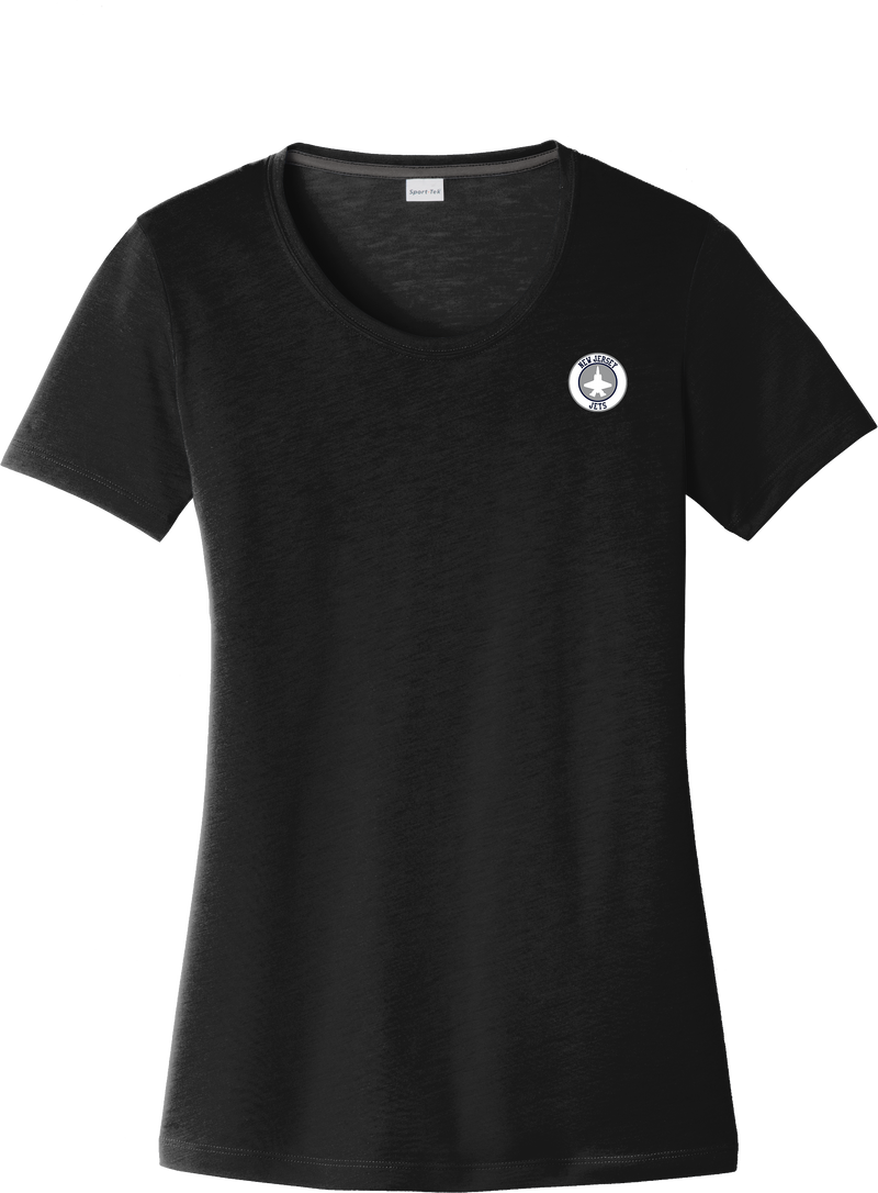 NJ Jets Ladies PosiCharge Competitor Cotton Touch Scoop Neck Tee