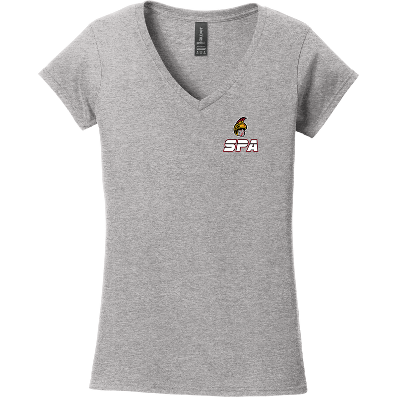 Seacoast Spartans Softstyle Ladies Fit V-Neck T-Shirt