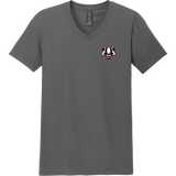 Scary Badgers Softstyle V-Neck T-Shirt