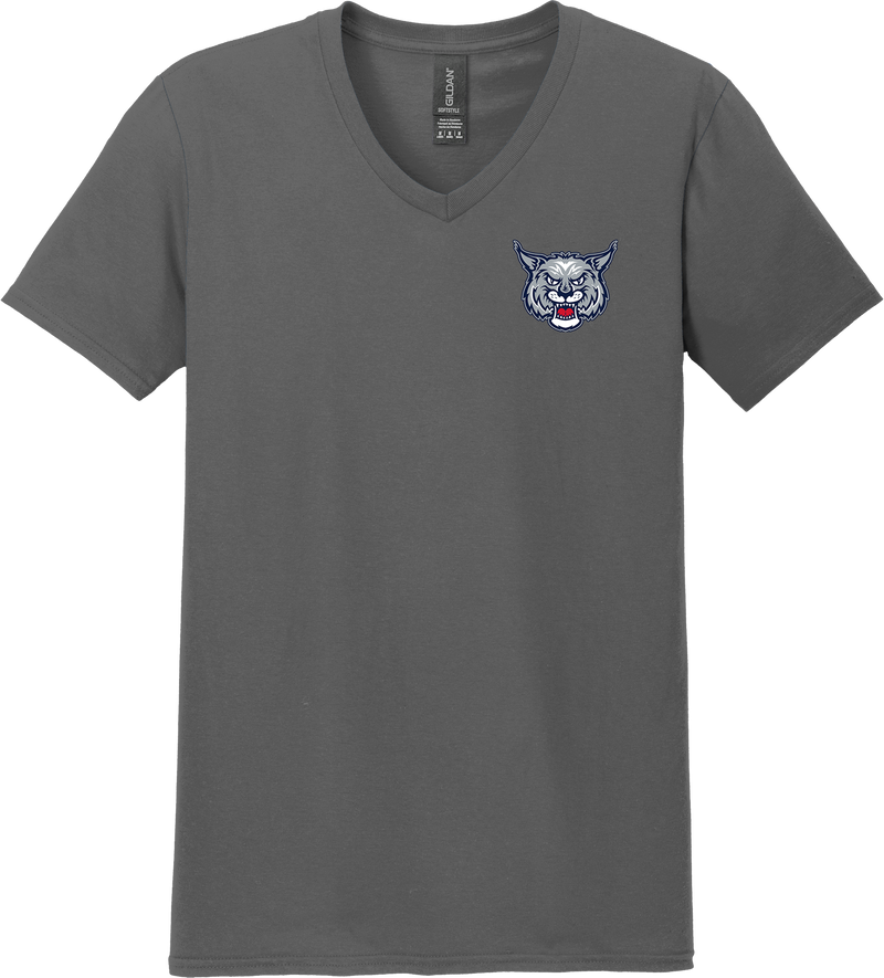 CT Bobcats Softstyle V-Neck T-Shirt