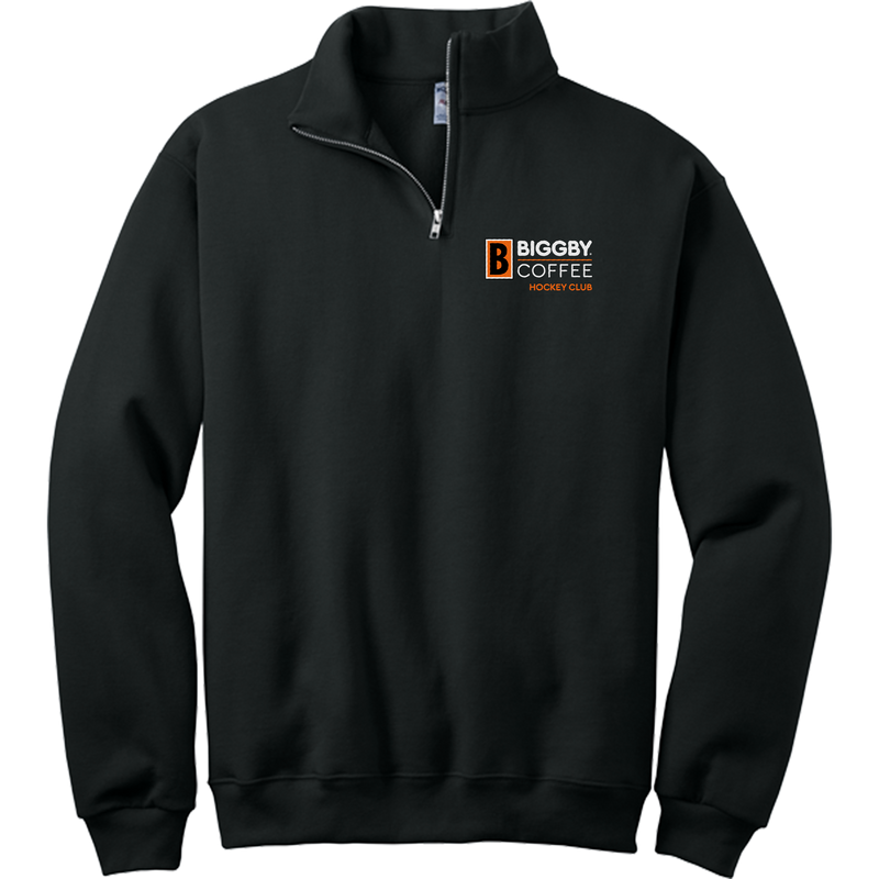 Biggby Coffee Hockey Club NuBlend 1/4-Zip Cadet Collar Sweatshirt