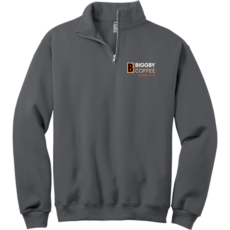 Biggby Coffee Hockey Club NuBlend 1/4-Zip Cadet Collar Sweatshirt