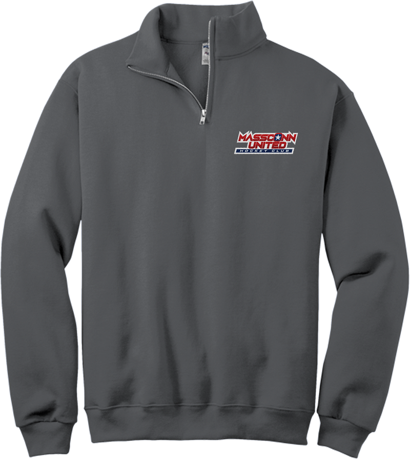 Mass Conn United NuBlend 1/4-Zip Cadet Collar Sweatshirt