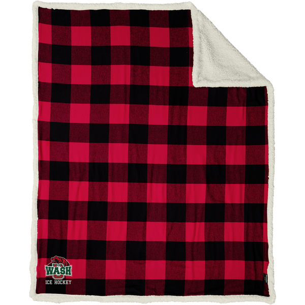 Wash U Flannel Sherpa Blanket