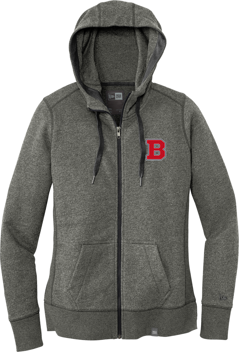 CT Bobcats New Era Ladies French Terry Full-Zip Hoodie