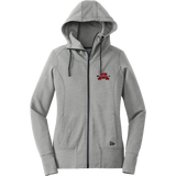 Mercer Arrows New Era Ladies Tri-Blend Fleece Full-Zip Hoodie