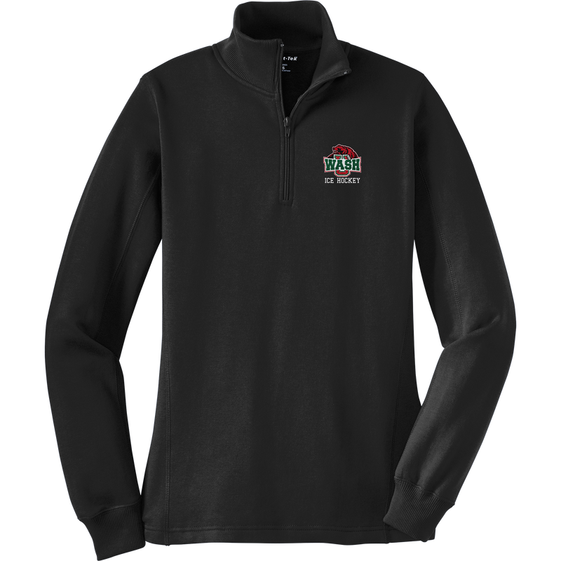 Wash U Ladies 1/4-Zip Sweatshirt