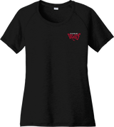 York Devils Ladies PosiCharge Tri-Blend Wicking Scoop Neck Raglan Tee