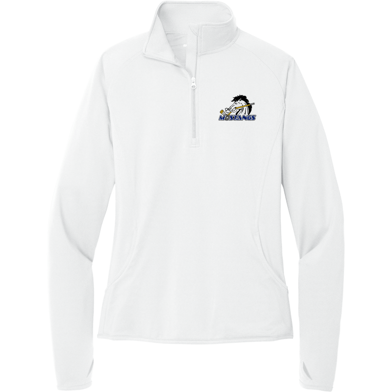 Mid-State Mustangs Ladies Sport-Wick Stretch 1/4-Zip Pullover