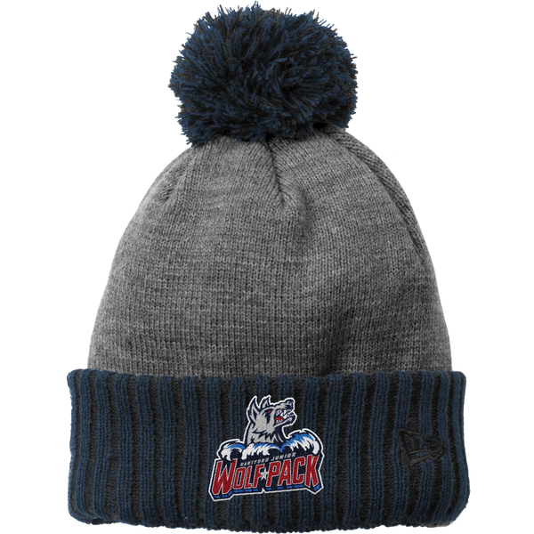 Hartford Jr. Wolfpack New Era Colorblock Cuffed Beanie