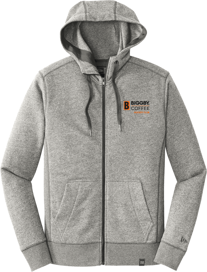 Biggby Coffee Hockey Club New Era French Terry Full-Zip Hoodie