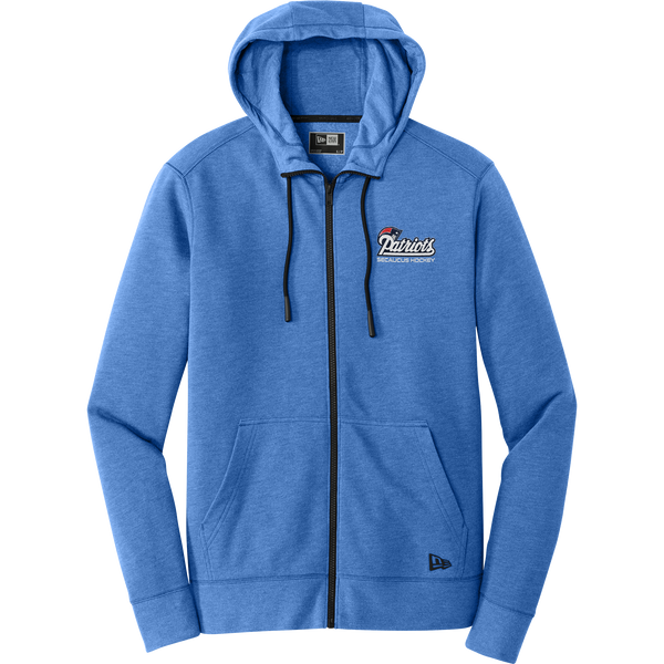 Secaucus Patriots New Era Tri-Blend Fleece Full-Zip Hoodie