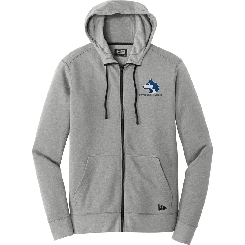 Pittsburgh Huskies New Era Tri-Blend Fleece Full-Zip Hoodie