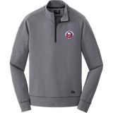 PAL Jr. Islanders New Era Tri-Blend Fleece 1/4-Zip Pullover