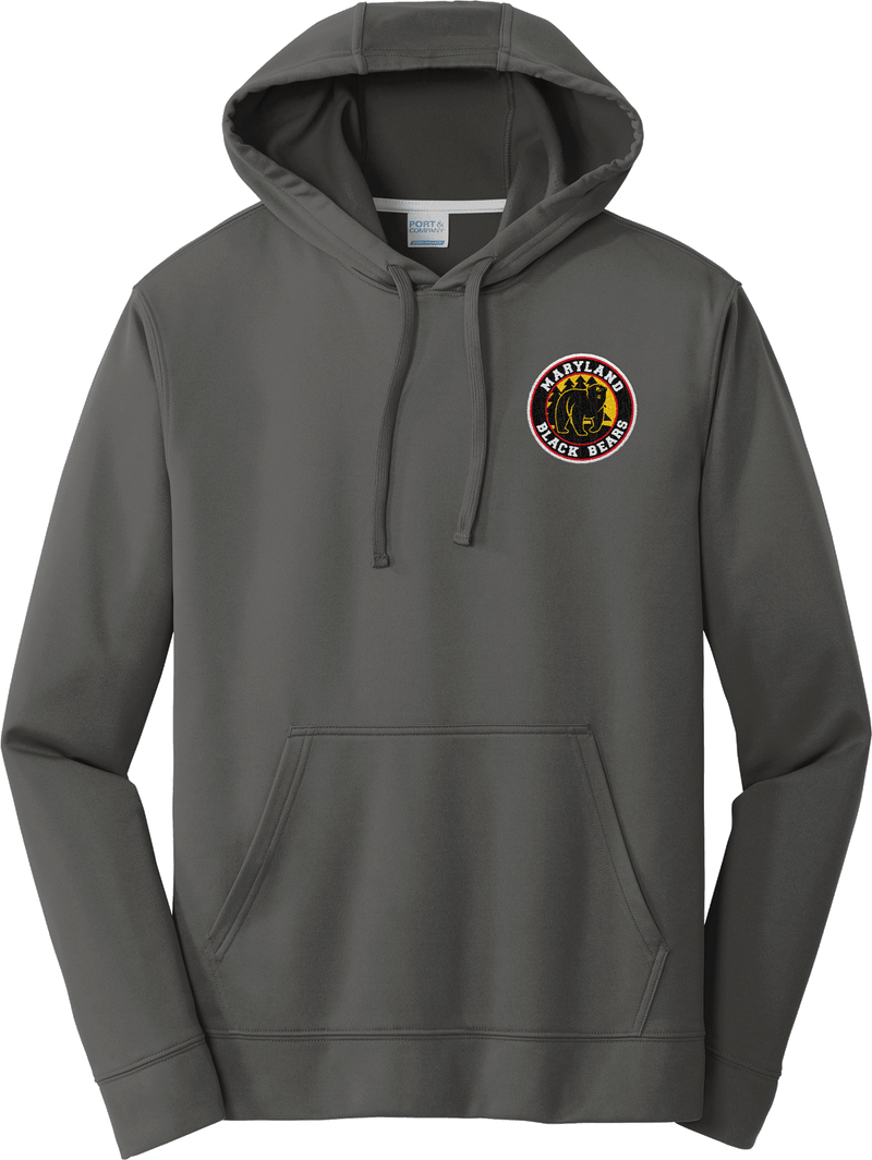 Maryland Black Bears Performance Fleece Pullover Hooded Sweatshirt