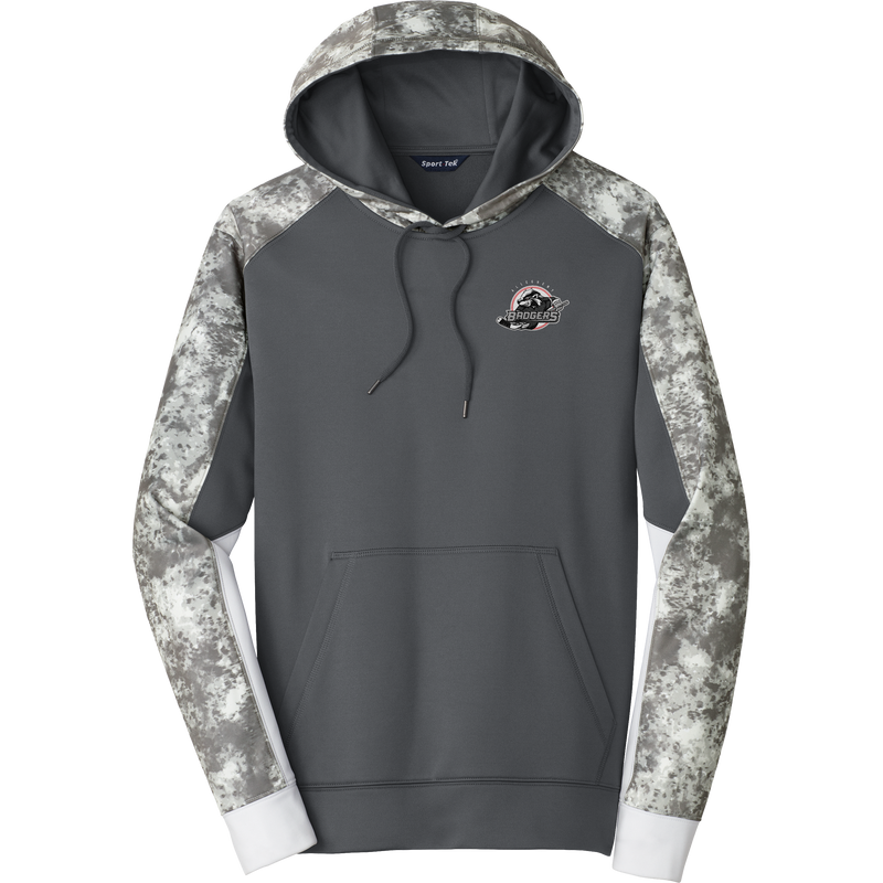 Allegheny Badgers Sport-Wick Mineral Freeze Fleece Colorblock Hooded Pullover