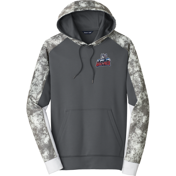 Hartford Jr. Wolfpack Sport-Wick Mineral Freeze Fleece Colorblock Hooded Pullover