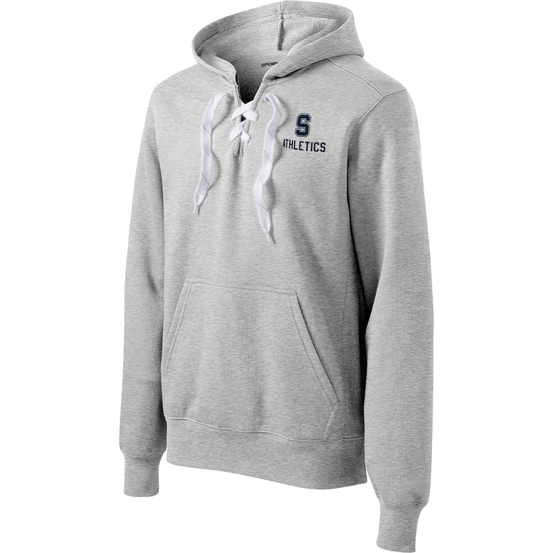 Midd South Athletics Lace Up Pullover Hooded Sweatshirt