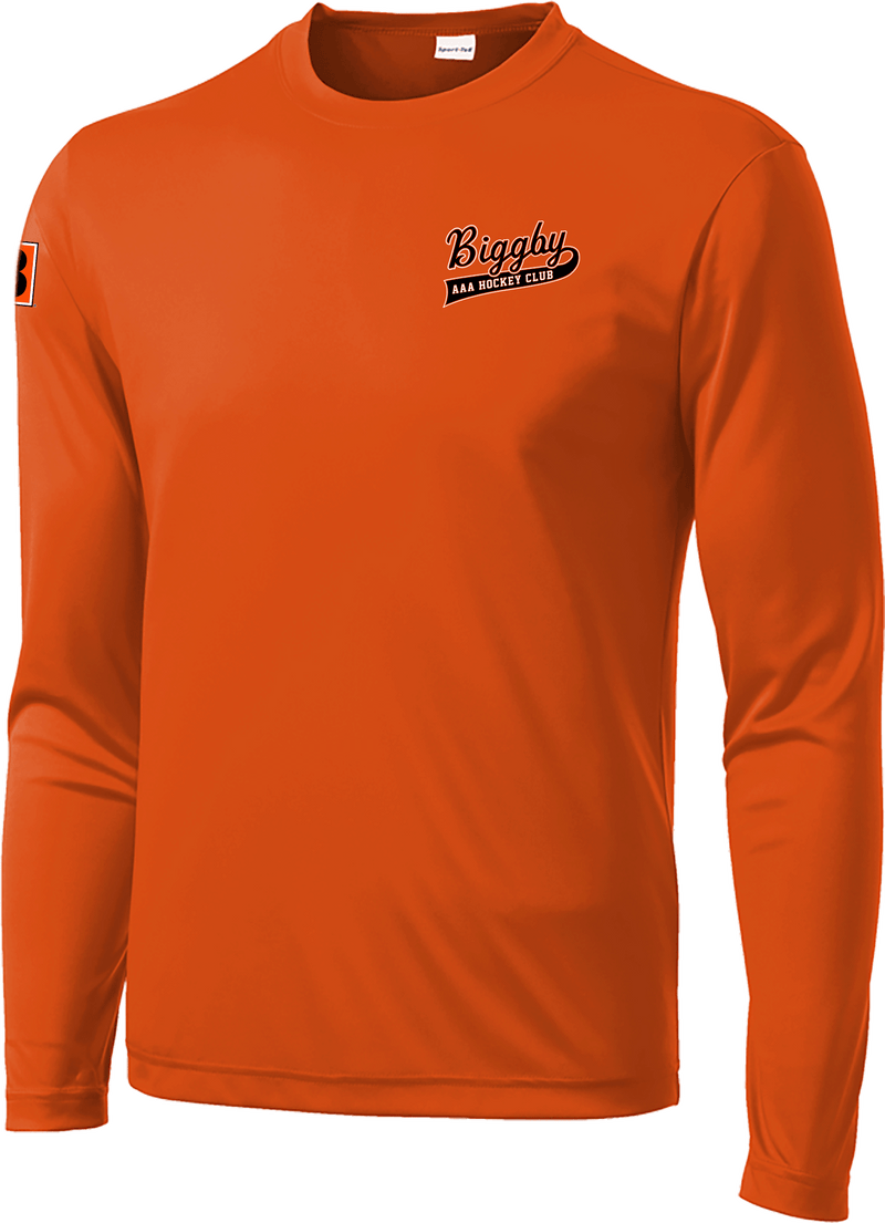 Biggby Coffee AAA Long Sleeve PosiCharge Competitor Tee