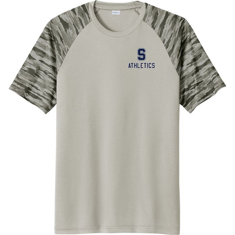 Midd South Athletics Drift Camo Colorblock Tee