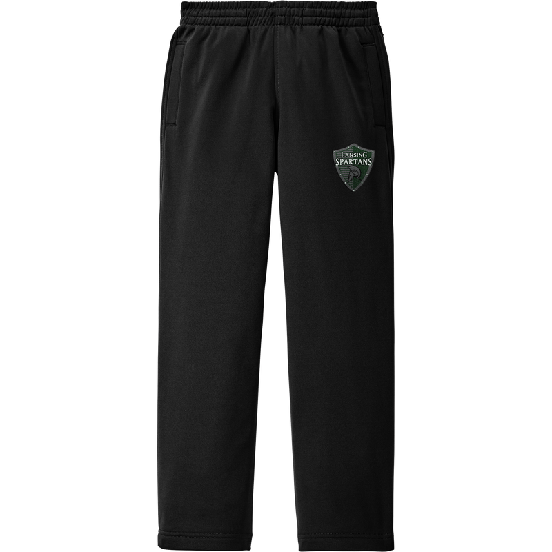 Lansing Spartans Youth Sport-Wick Fleece Pant