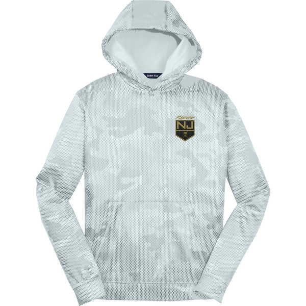 NJ Raiders Youth Sport-Wick CamoHex Fleece Hooded Pullover