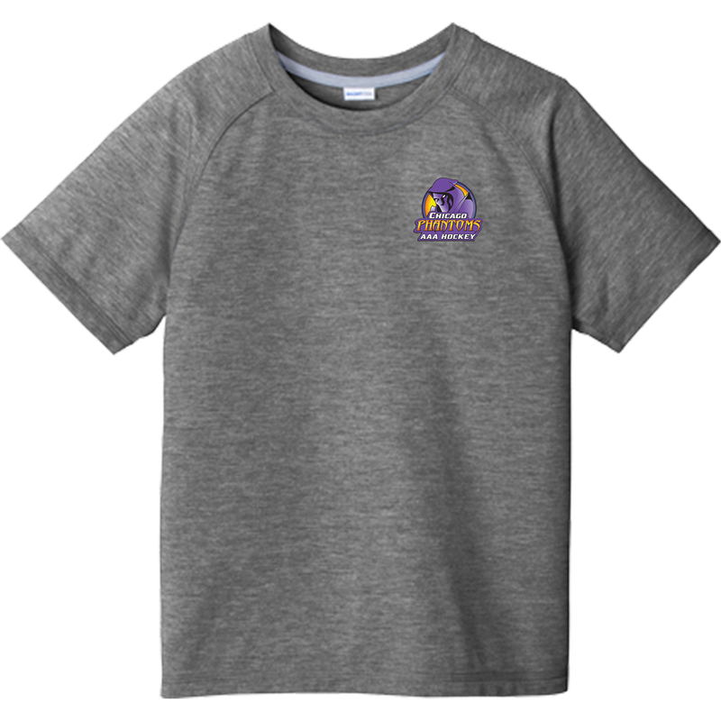 Chicago Phantoms Youth PosiCharge Tri-Blend Wicking Raglan Tee