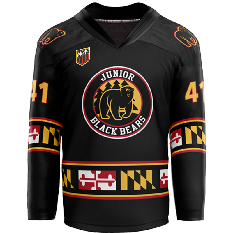 MD Jr Black Bears Adult Player Sublimated Jersey